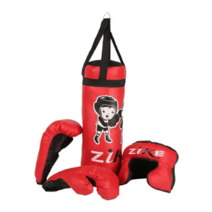 Zike Kids PVC Boxing Kit (Red)